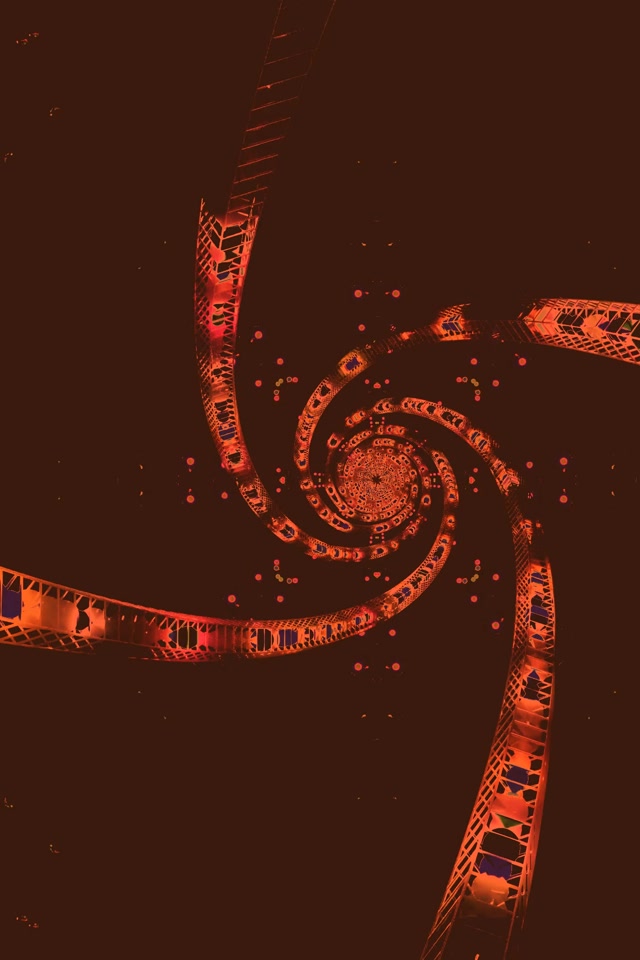 Неонски тунел спирала вртлог 2:3 фото портрет 60fps чувар на екран VJ Loop