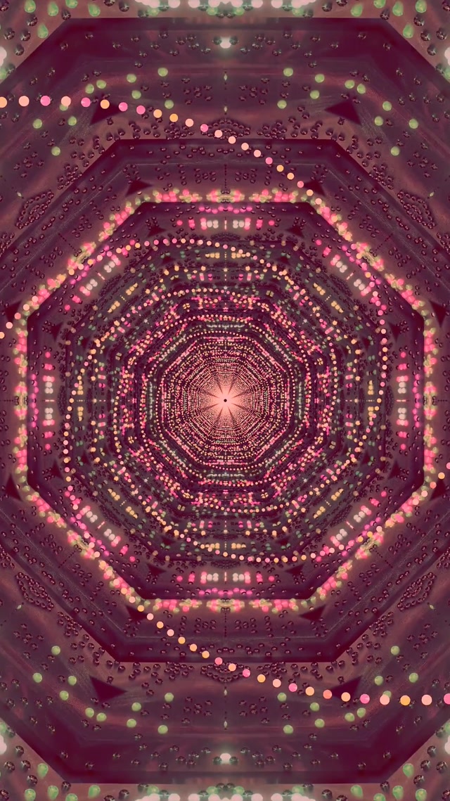 Розев Неон Тунел Screensaver 60fps 9:16 Reels VJ Loop PC Laptop