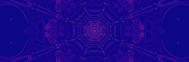 Неонски Тунел Виолетова Паjачина Калеидоскоп Vj Loop 3:1 Троширок 60fps Screensaver