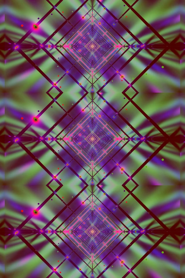 Неон Тунел Дијамант Мрежа Vj Loop 2:3 Photo Portrait 60fps Screensaver