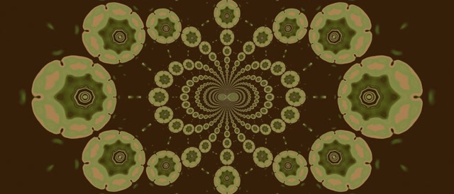 VJ Loop Terowong Neon Kaleidoskop Mandala 21:9 Ultrawide 60fps Screensaver