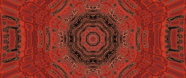 penyelamat skrin terowong neon merah mandala VJLoops 2.39:1 cinemascope 60fps