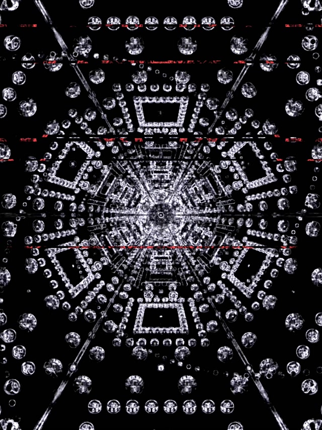 Terowong Neon Hex Fraktal VJ Loop 3:4 iPad Portrait 60fps Screensaver