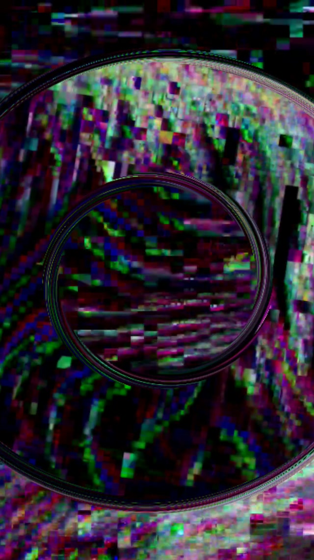 Neon Tunnel Glitch Pixel Burst VJ Loop 9:16 Reels 60fps Screensaver