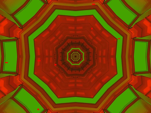Pulsating Octagon Neon Tunnel 4:3 Classic 60fps VJ Loop Screensaver