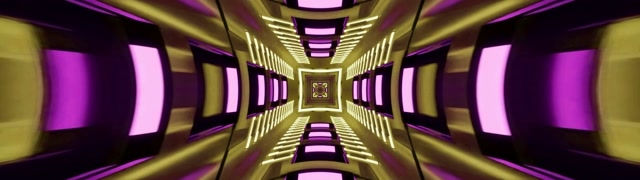 Terowong Neon Pusaran Berlian Ungu Emas VJLoops 60fps 32:9 Super Ultrawide Penyelamat Skrin