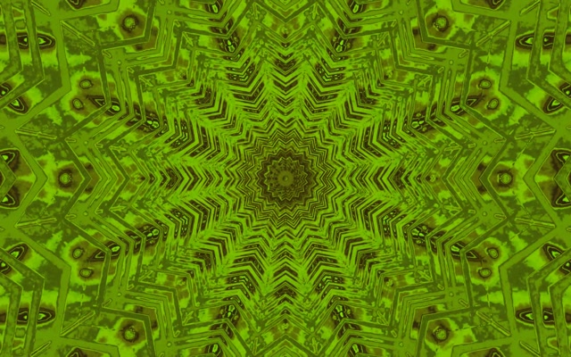 Terowong Neon Hijau Mandala Screensaver 60fps 16:10 MacBook VJ Loop