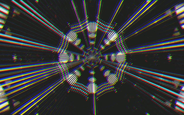 Terowong Neon Screensaver 60fps 16:10 MacBook Geometrik Pelangi VJ Loop PC