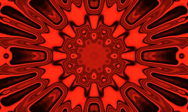 Terowong Neon Kaleidoskop Merah Letupan VJLoops 5:3 Wide 60fps Penyelamat Skrin