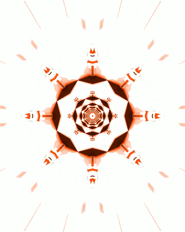 Terowong Neon Kaleidoskop Merah VJLoops 4:5 Instagram 60fps Screensaver