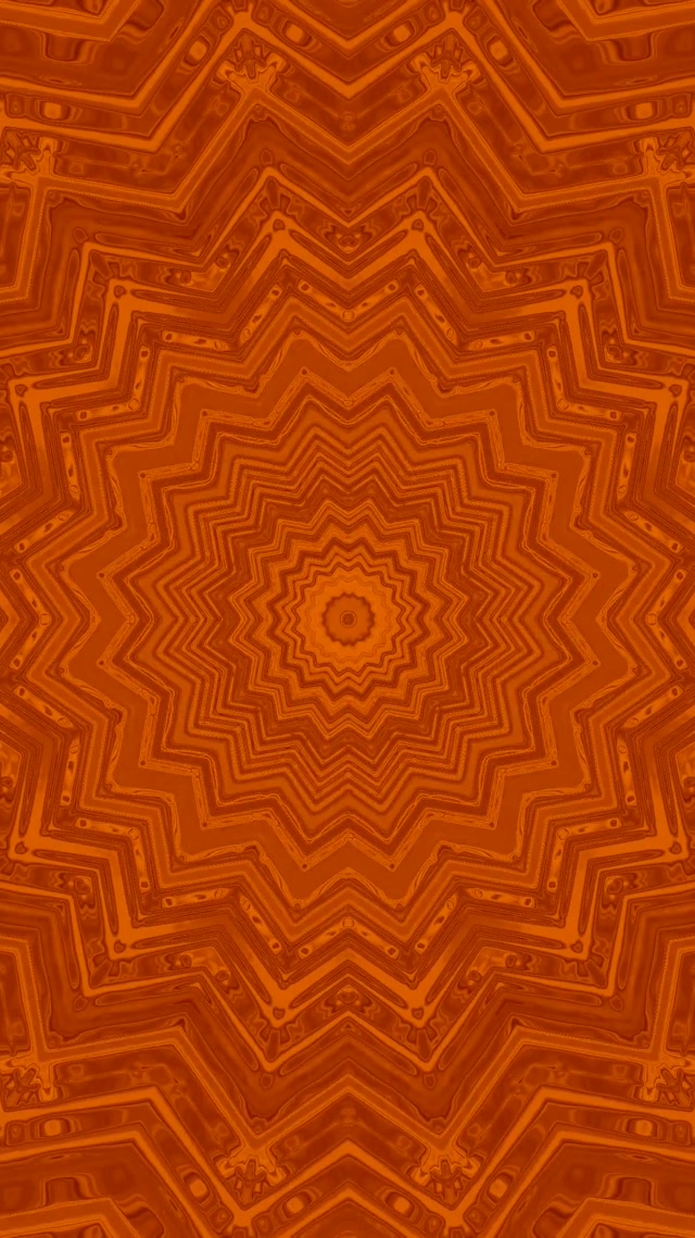 Neon Terowong Oren Kaleidoskop Bintang VJ Loop 9:16 Reels 60fps Penyelamat Skrin