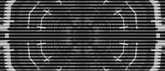 Terowong Neon Oktagon Grid VJ Loop 21:9 Ultrawide 60fps Screensaver