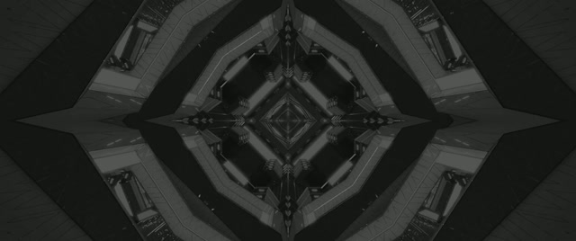Terowong Neon Gelap Berlian Kaleidoskop 2.39:1 Cinemascope 60fps Screensaver VJ Loop