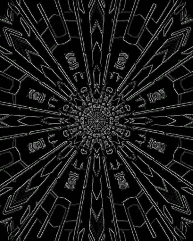 Terowong Neon Ledakan Mandala Fraktal Vj Loop 4:5 Instagram 60fps Screensaver