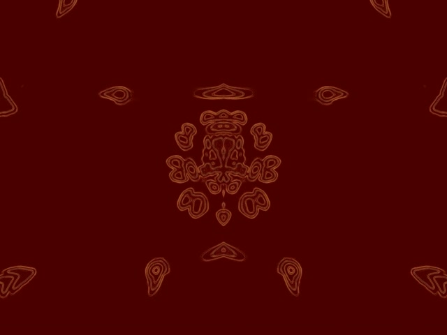 Terowong Neon Kaleidoskop Mandala Merah 4:3 klasik 60fps Penyelamat Skrin VJLoops