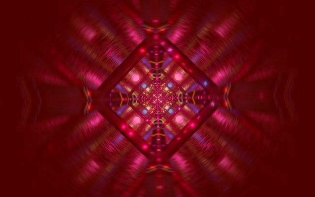 Terowong Neon Kaleidoskop Berlian Merah VJ Loop 60fps 16:10 MacBook Penjaga Skrin