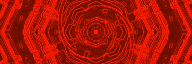 Terowong Neon Merah Oktagon Pusaran VJLoops 3:1 Triple Wide 60fps Screensaver