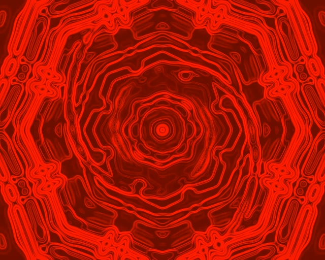 Terowong Neon Merah Oktagon Vorteks VJ Loop 5:4 Industri 60fps Screensaver