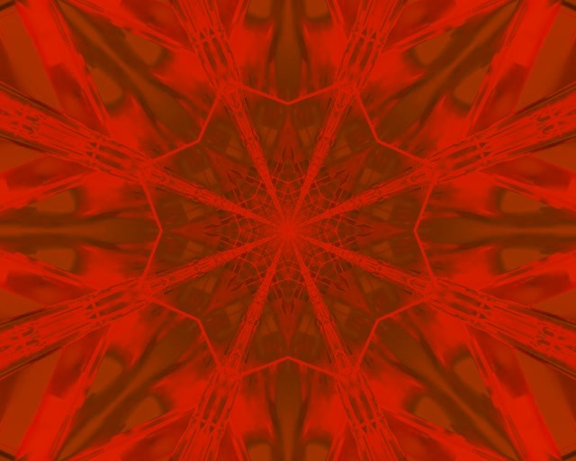 Fraktal Merah Letupan Bintang Terowong Neon VJ Loop 5:4 industrial 60fps Screensaver