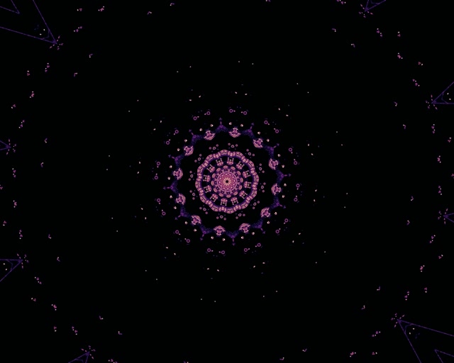 Terowong Neon Kaleidoskop Mandala Ungu VJLoops 5:4 industrial 60fps screensaver