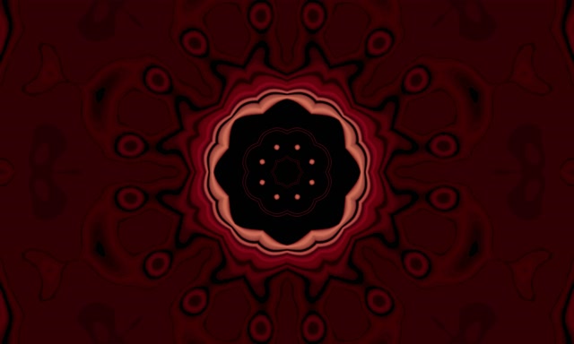 Terowong Neon Letupan Bintang Kaleidoskop Merah VJ Loop 5:3 Wide 60fps Screensaver