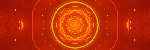 Terowong Neon Vorteks Oktagon Berapi Vj Loop 3:1 Triple Wide 60fps Screensaver