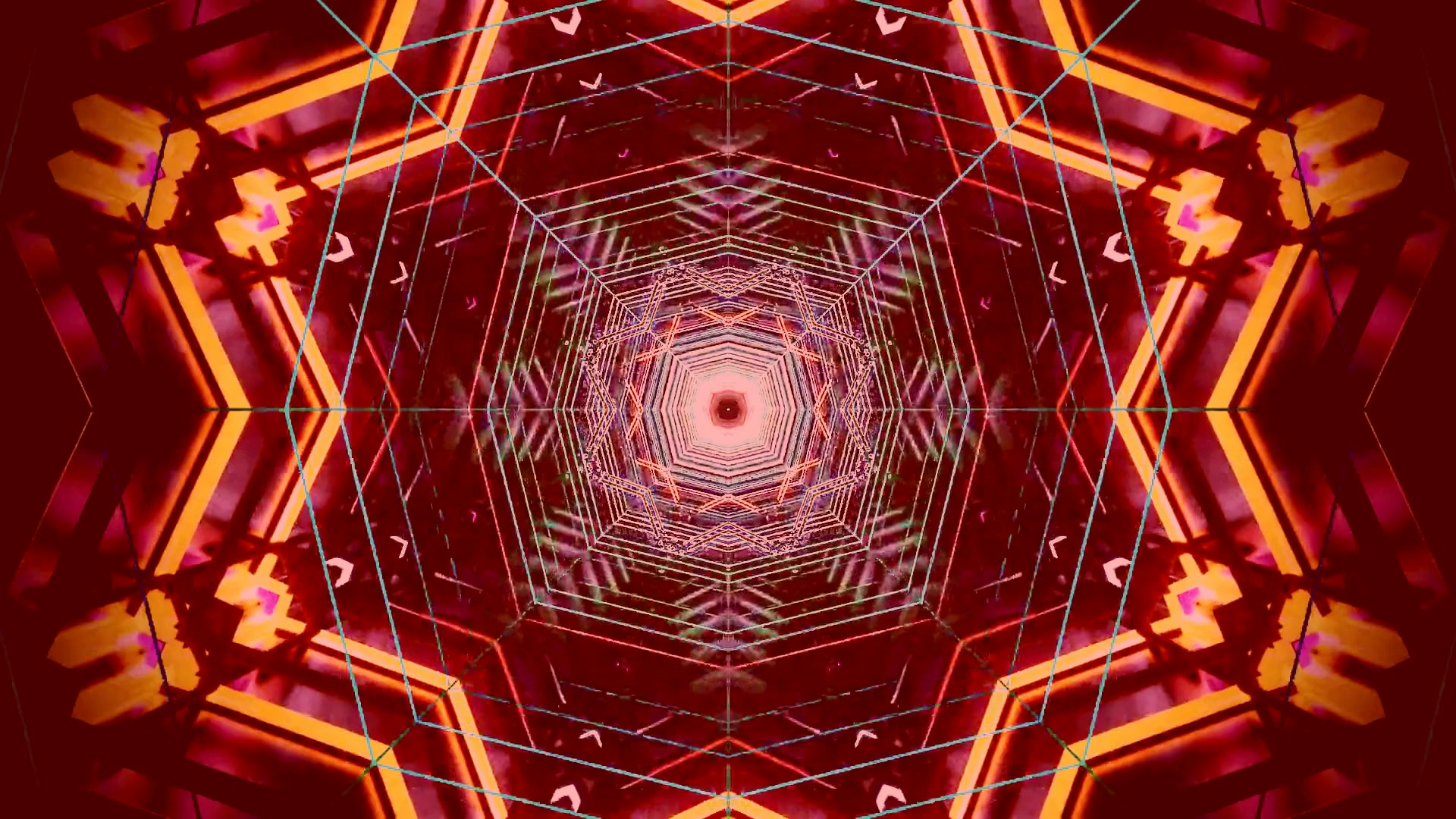 Rode Neon Tunnel Schermbeveiliging 4K UHD 60fps VJ Loop PC Laptop