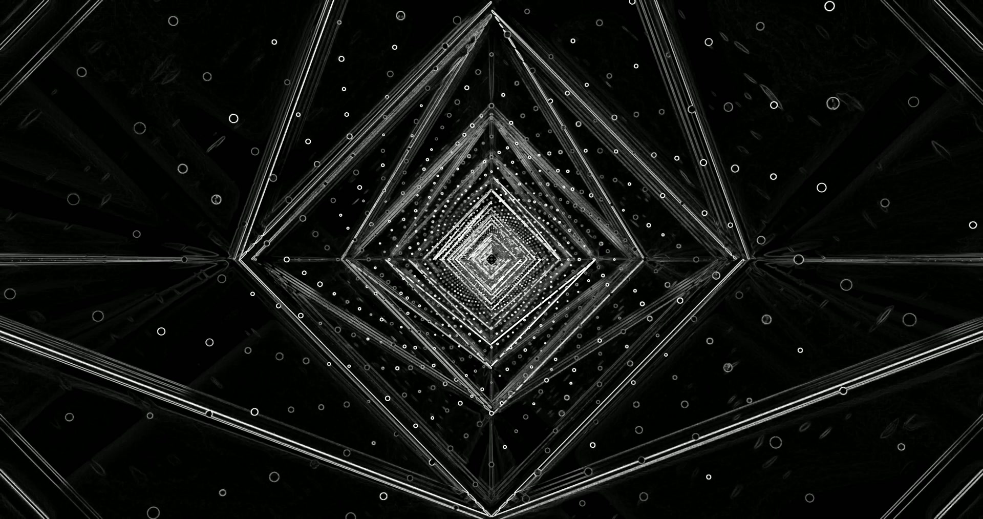 Donkere Diamant Tunnel Schermbeveiliging 4K UHD 60fps Live Achtergrond