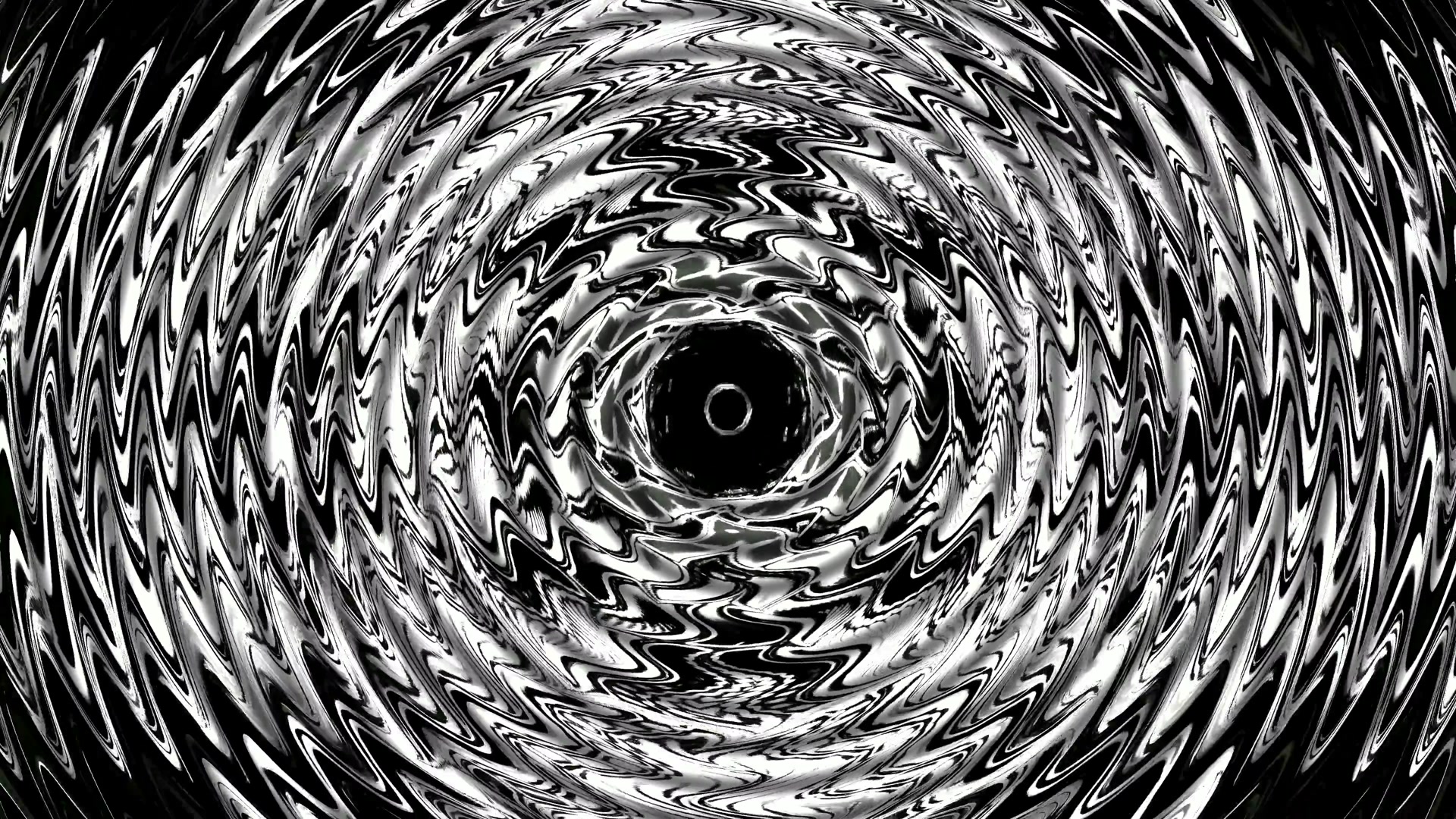 Zwart Wit Neon Tunnel Werveling Schermbeveiliging 4K UHD 60fps Vj Loop