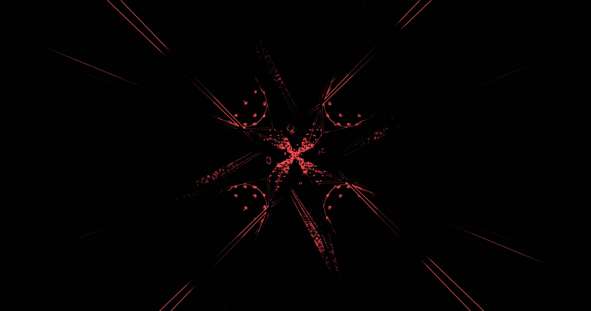 Red Neon Tunnel Screensaver 4K UHD 60FPS VJ Animation Loop
