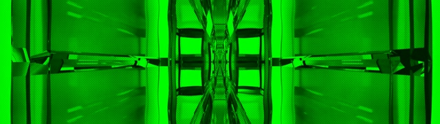 Neon Tunnel VJ Loop 32:9 Ultrawide 60fps Screensaver Symmetric Green Vortex