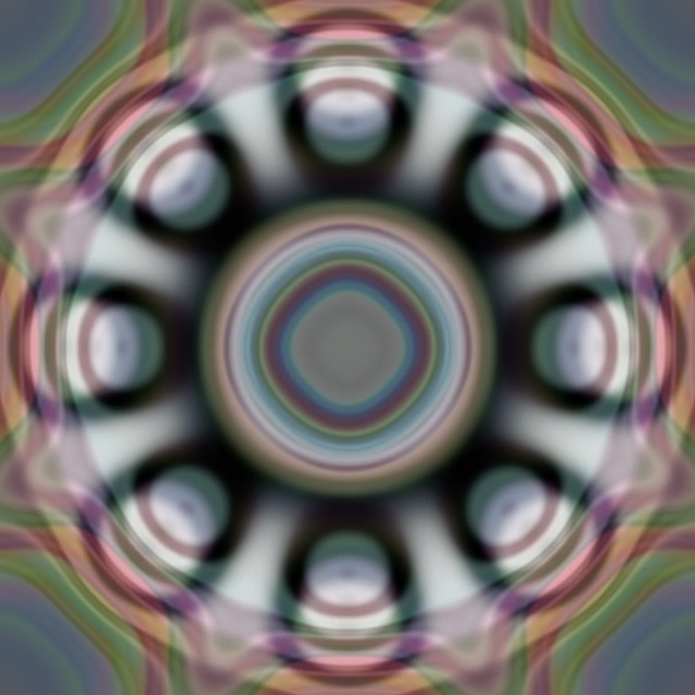 Rotating Neon Tunnel VJ Loop 1:1 Square 60fps Screensaver Kaleidoscope