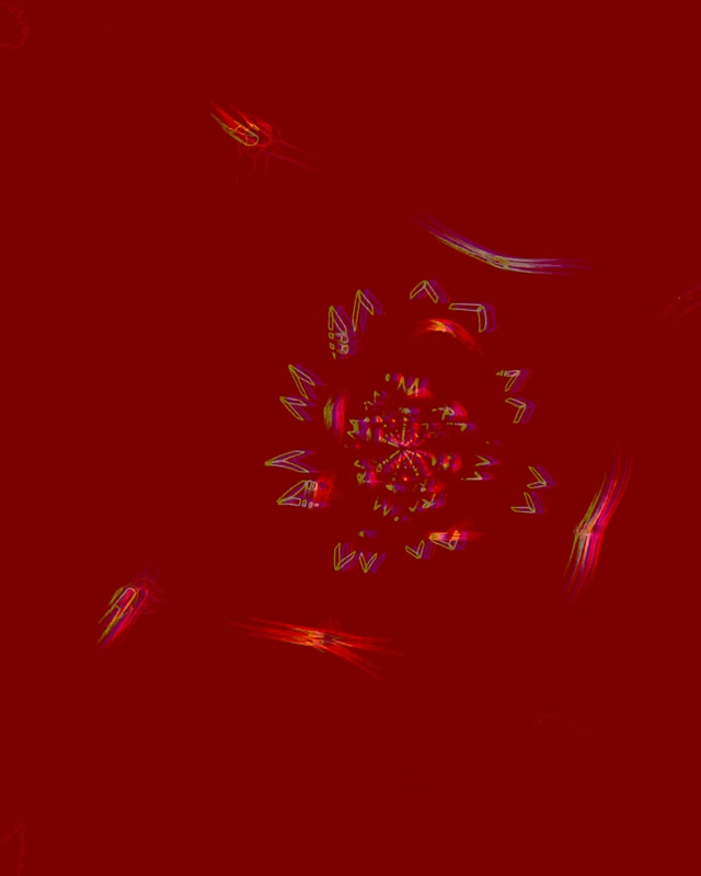 Neon Tunnel Fractal Bloei VJ Loop 4:5 Instagram 60fps Screensaver