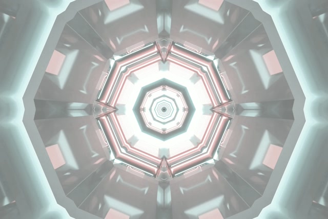 Neon Tunnel Octagon Vortex VJ Loop 3:2 Surface 60fps Schermbeveiliging