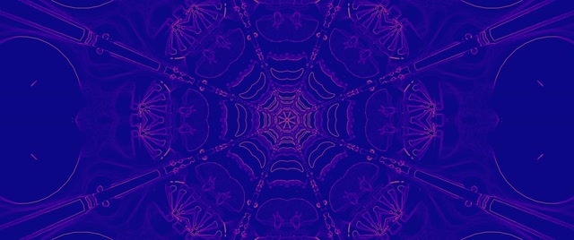 Neon Tunnel Paars Kaleidoscoop Web 2.39:1 Cinemascope 60fps Schermbeveiliging VJ Loop