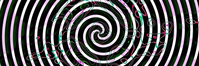 Neon Tunnel Hypnotische Spiraal Vortex VJLoops 3:1 Triple Wide 60fps Schermbeveiliging
