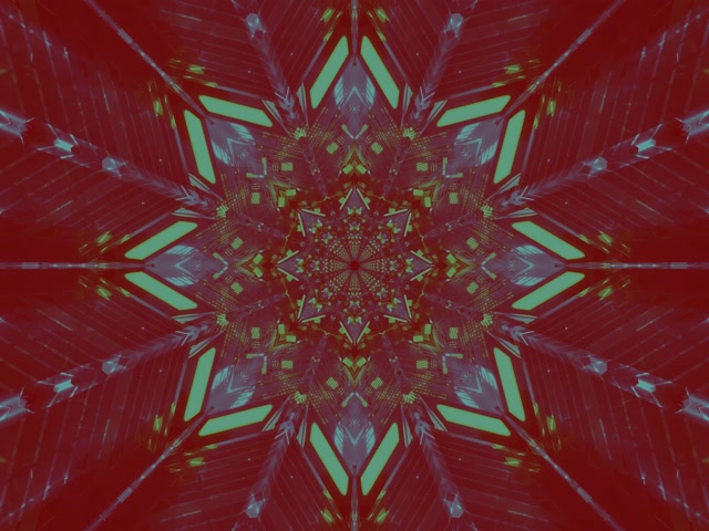 Neon Tunnel Kaleidoscoop Ster Uitbarsting VJLoops 4:3 Klassiek 60fps Schermbeveiliging