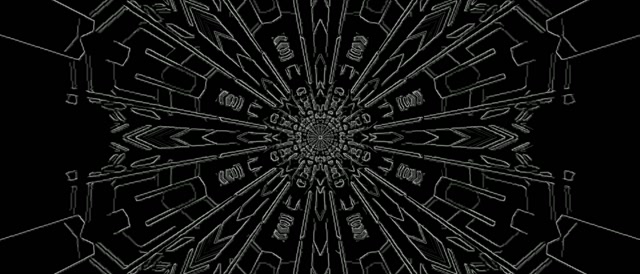 Neon Tunnel Fractaal Kaleidoscoop Uitbarsting VJLoops 21:9 Ultrawide 60fps Schermbeveiliging