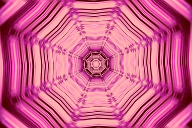 Neon Tunnel Roze Octagon Vortex VJ Loop 3:2 Surface 60fps Screensaver