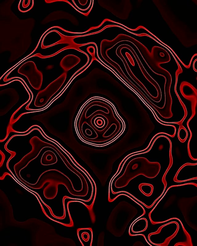 Neon Tunnel Rode Contour Vortex Vj Loop 4:5 Instagram 60fps Schermbeveiliging