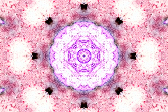 Roze Neon Tunnel Mandala Schermbeveiliging 3:2 Surface 60fps VJLoops PC