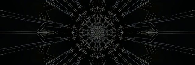 Donkere Neon Tunnel Mandala Screensaver 3:1 Triple Wide 60fps VJ Loop