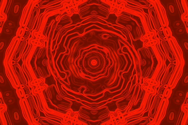 Rode Neon Tunnel Achthoek Draaikolk VJ Loop 3:2 Surface 60fps Schermbeveiliging