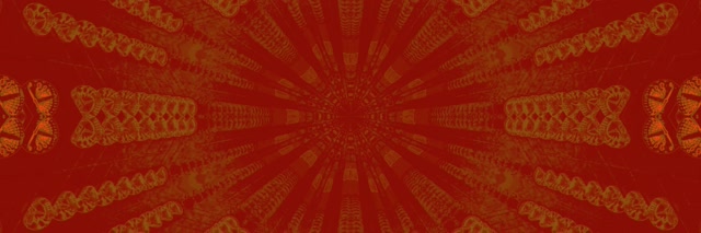 Neon Tunnel Oranje Groen Kaleidoscoop Uitbarsting VJLoops 3:1 Triple Wide 60fps Schermbeveiliging