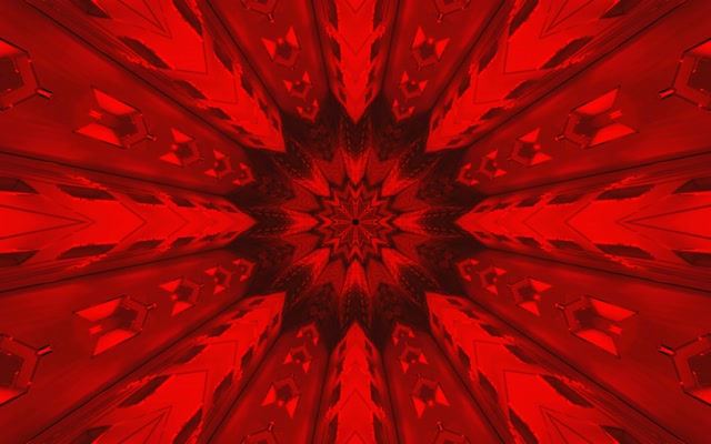 Rood Neon Tunnel Kaleidoscoop Schermbeveiliging 60fps 16:10 MacBook VJ Loop