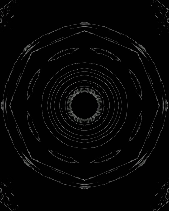 Neon Tunnel Radiale Spiraal VJLoops 4:5 Instagram 60fps Screensaver