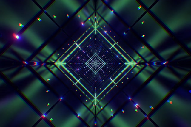 Neon Tunnel Diamant Vortex VJ Loop 60fps 3:2 Surface Schermbeveiliging