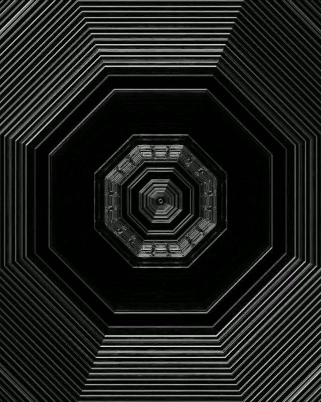 Neon Tunnel Achthoek Vortex VJ Loop 60fps Schermbeveiliging 4:5 Instagram