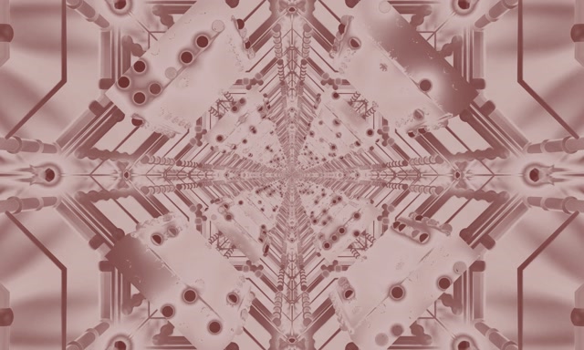 Neon Tunnel Roos Kaleidoscoop VJ Loop 5:3 Breed 60fps Schermbeveiliging