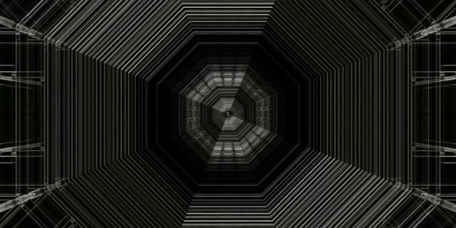 Octagonal Neon Tunnel | VJ Loop | 2:1 Univisium | 60fps Screensaver